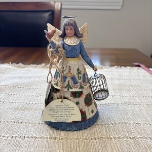 Jim Shore Angel with Bird Cage 2002 Figurine 105168 Heartwood Creek